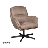 Fauteuil Moss - Taupe - Micro Suede