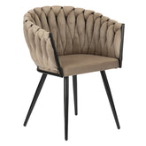 Eetkamerstoel Wave - Zand Wit - Velvet