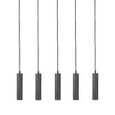 Hanglamp Ferroli - Zwart - Metaal - 5-lichts
