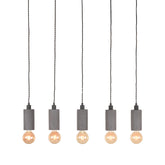 Hanglamp Fresco - Concrete - Beton - 5-Lichts