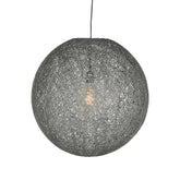 Hanglamp Twist - Grijs - Vlas - XL