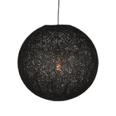 Hanglamp Twist - Zwart - Vlas - XL