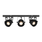Spot Cap led - Zwart - Metaal - 3 Lichts