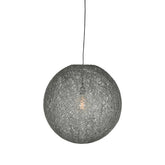 Hanglamp Twist - Grijs - Vlas - M