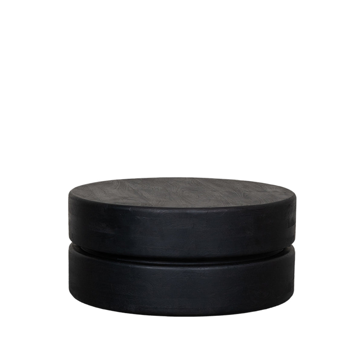 Salontafel Milly - Zwart - Mangohout - 70cm