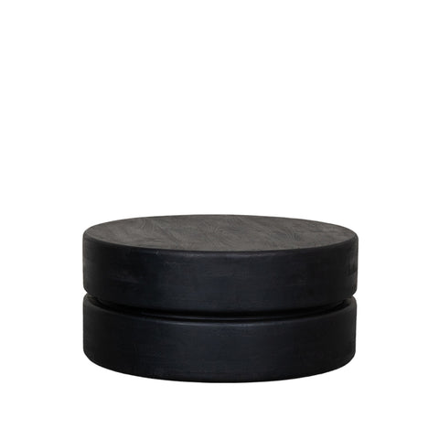 Salontafel Milly - Zwart - Mangohout - 70cm