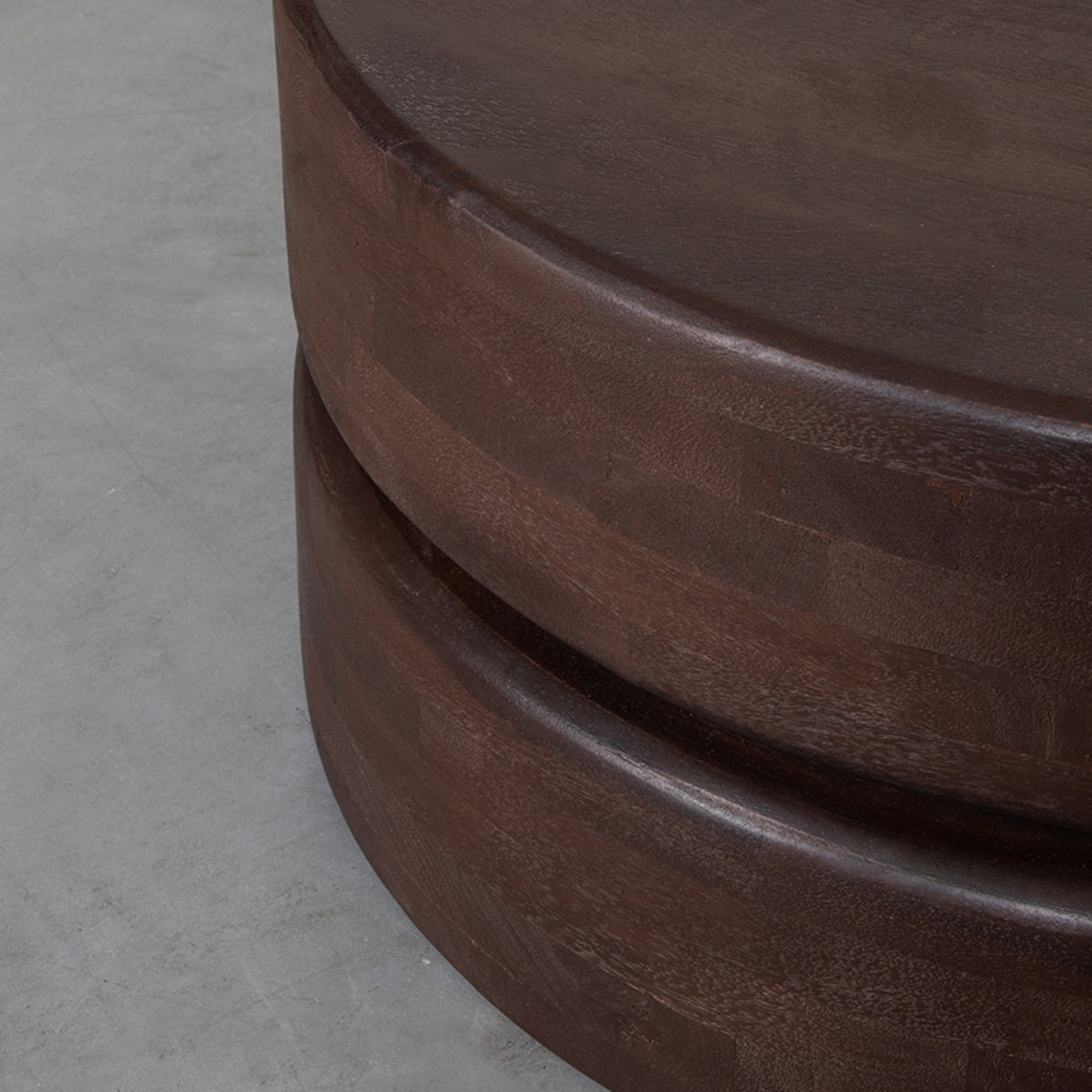 Salontafel Milly - Espresso - Mangohout - 70cm