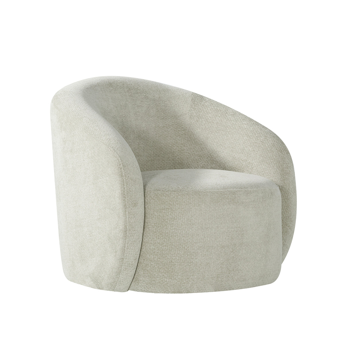 Fauteuil Alby - Naturel - Stof