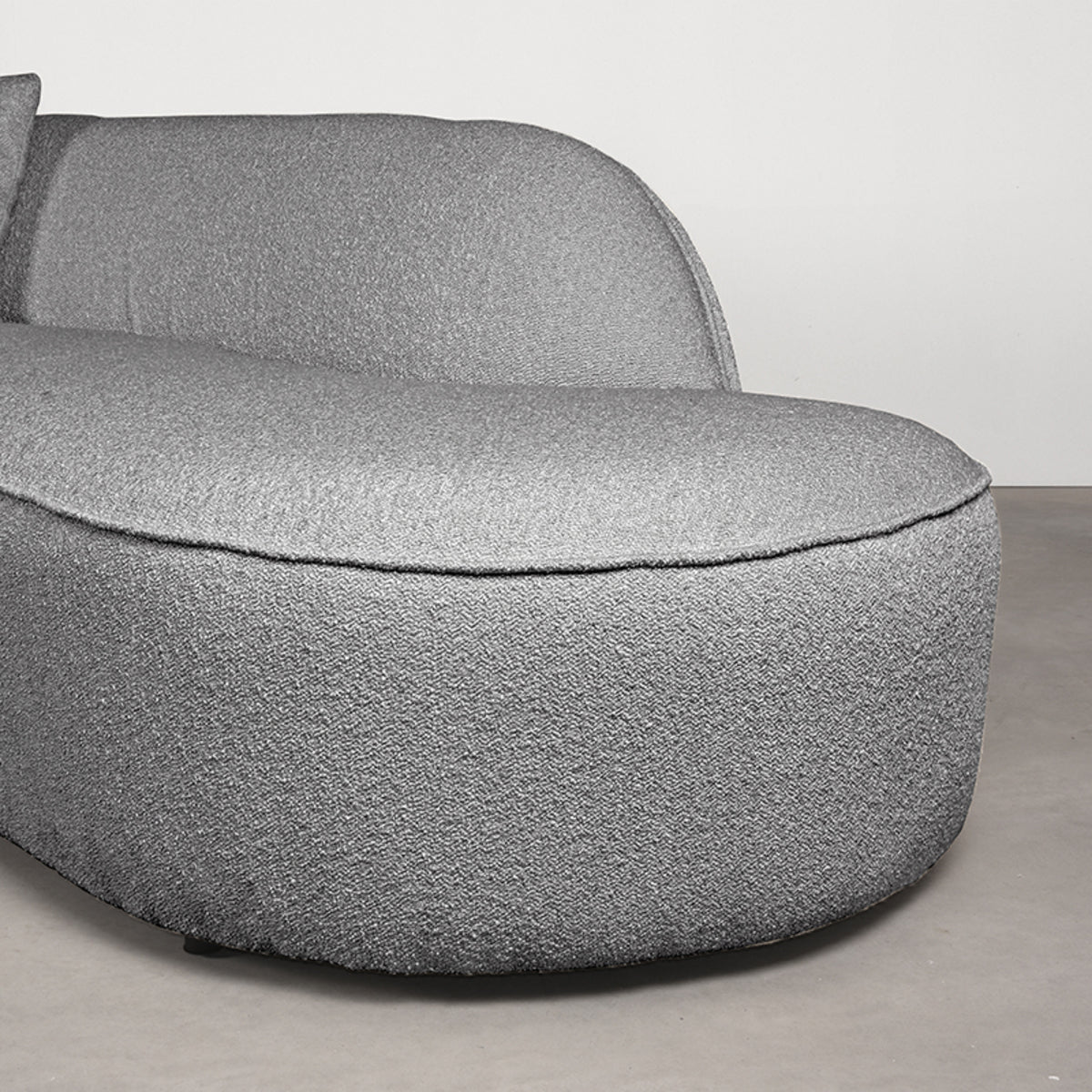 Bank Flori - Grijs - Boucle - 4-Zits