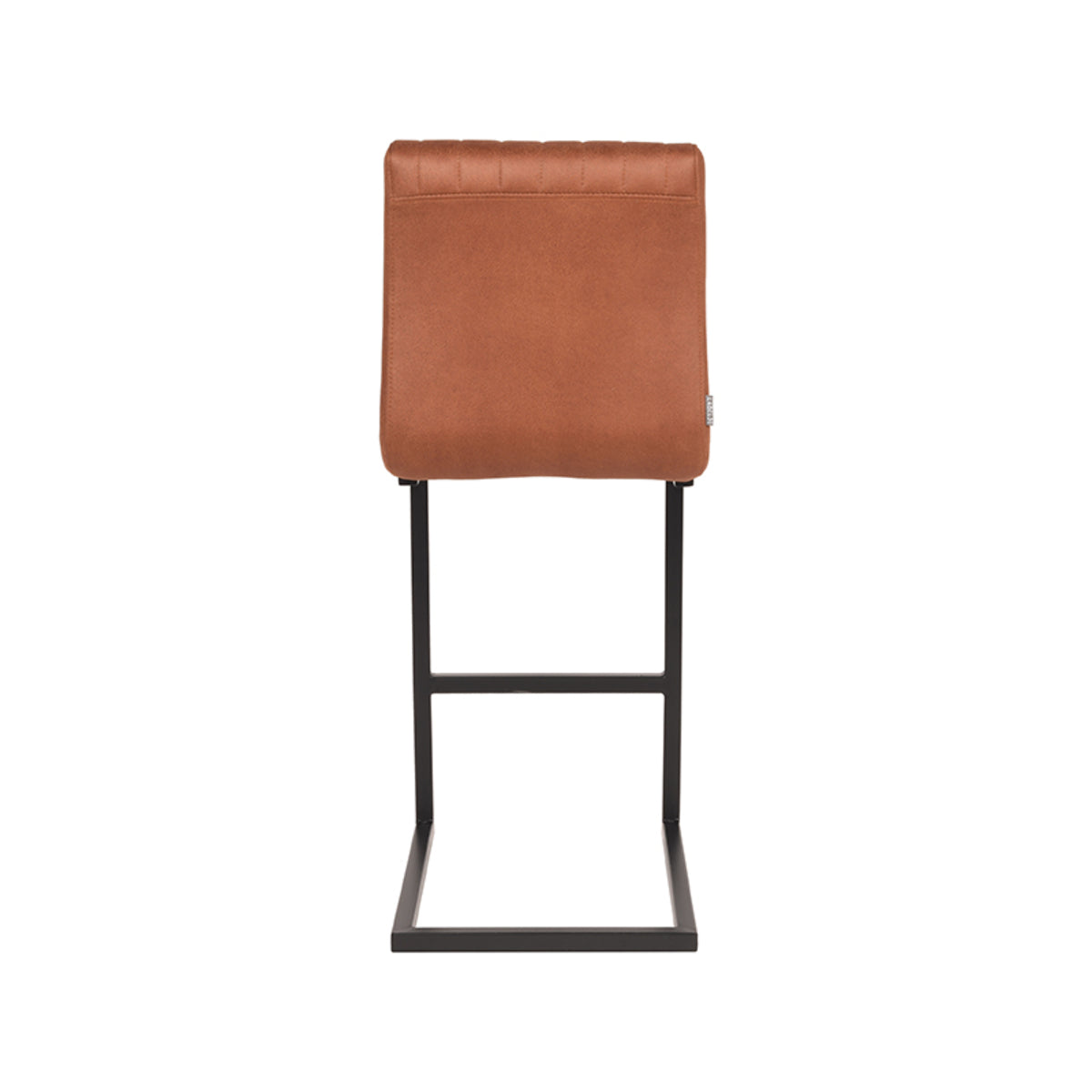 Barkruk Milo - Cognac - Microfiber - Zithoogte 65