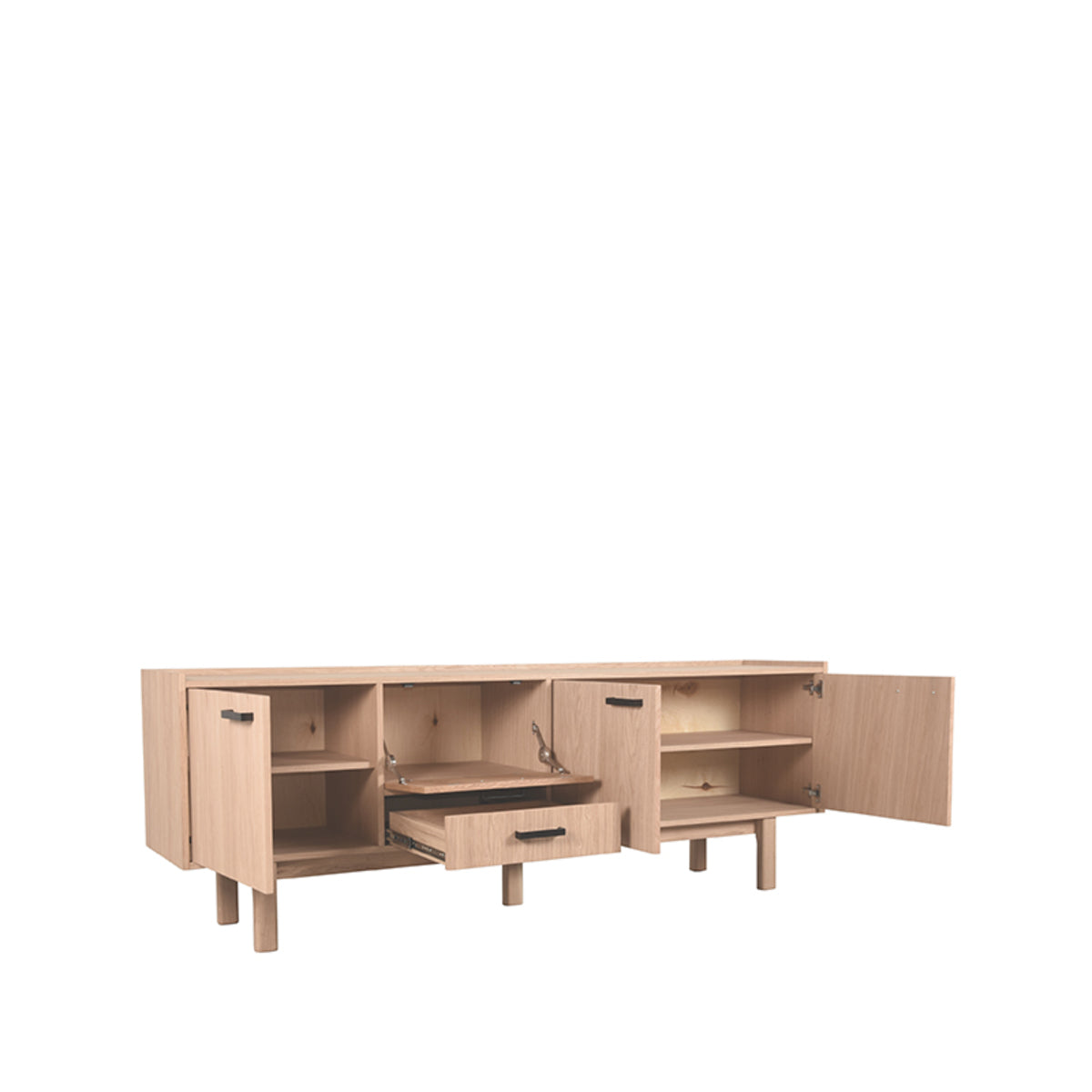 Dressoir Cali - Naturel - Eiken - 220 cm