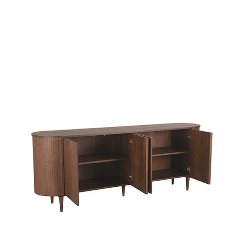 Dressoir Oliva - Walnoot - Eiken - 220 cm