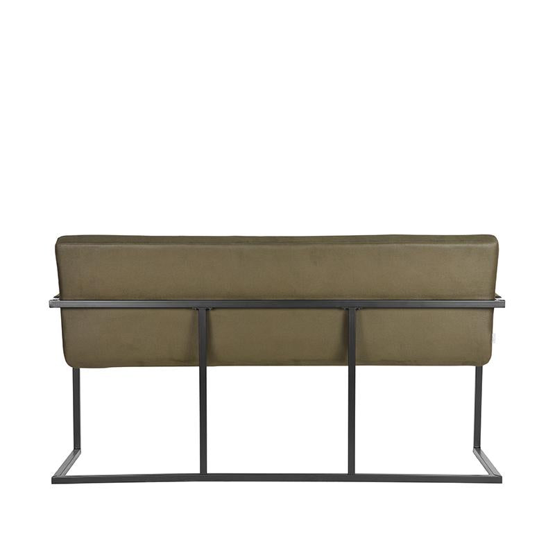 Eetkamerbank Denmark - Army green - Microfiber - 155 cm