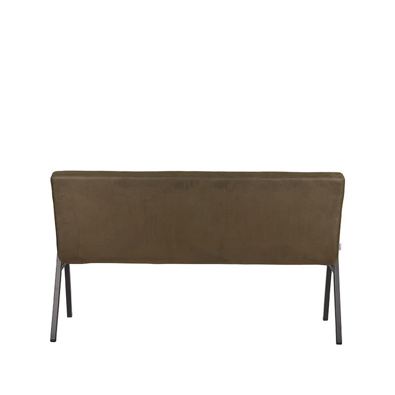 Eetkamerbank Matz - Army green - Microfiber - 145 cm