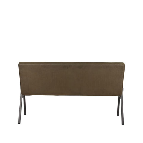 Eetkamerbank Matz - Army green - Microfiber - 145 cm