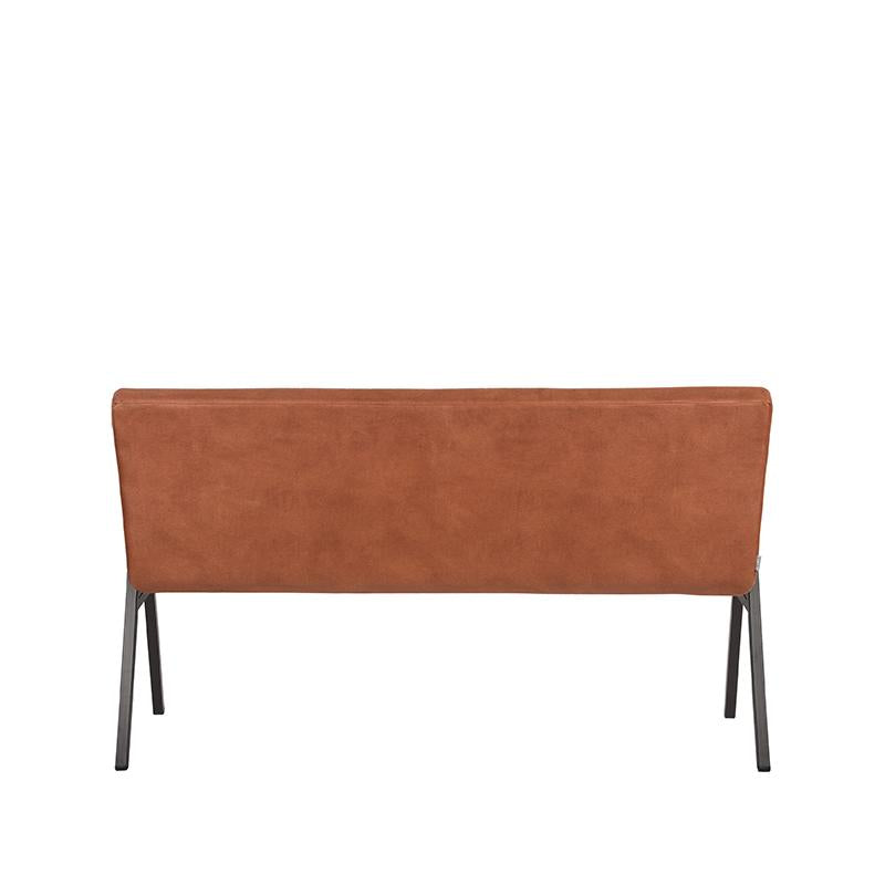 Eetkamerbank Matz - Cognac - Microfiber - 145 cm