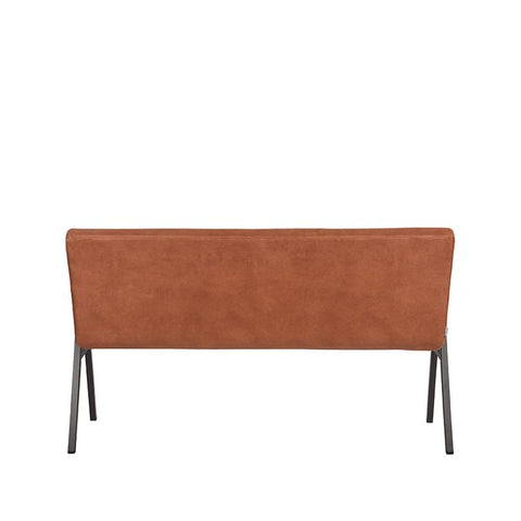 Eetkamerbank Matz - Cognac - Microfiber - 145 cm