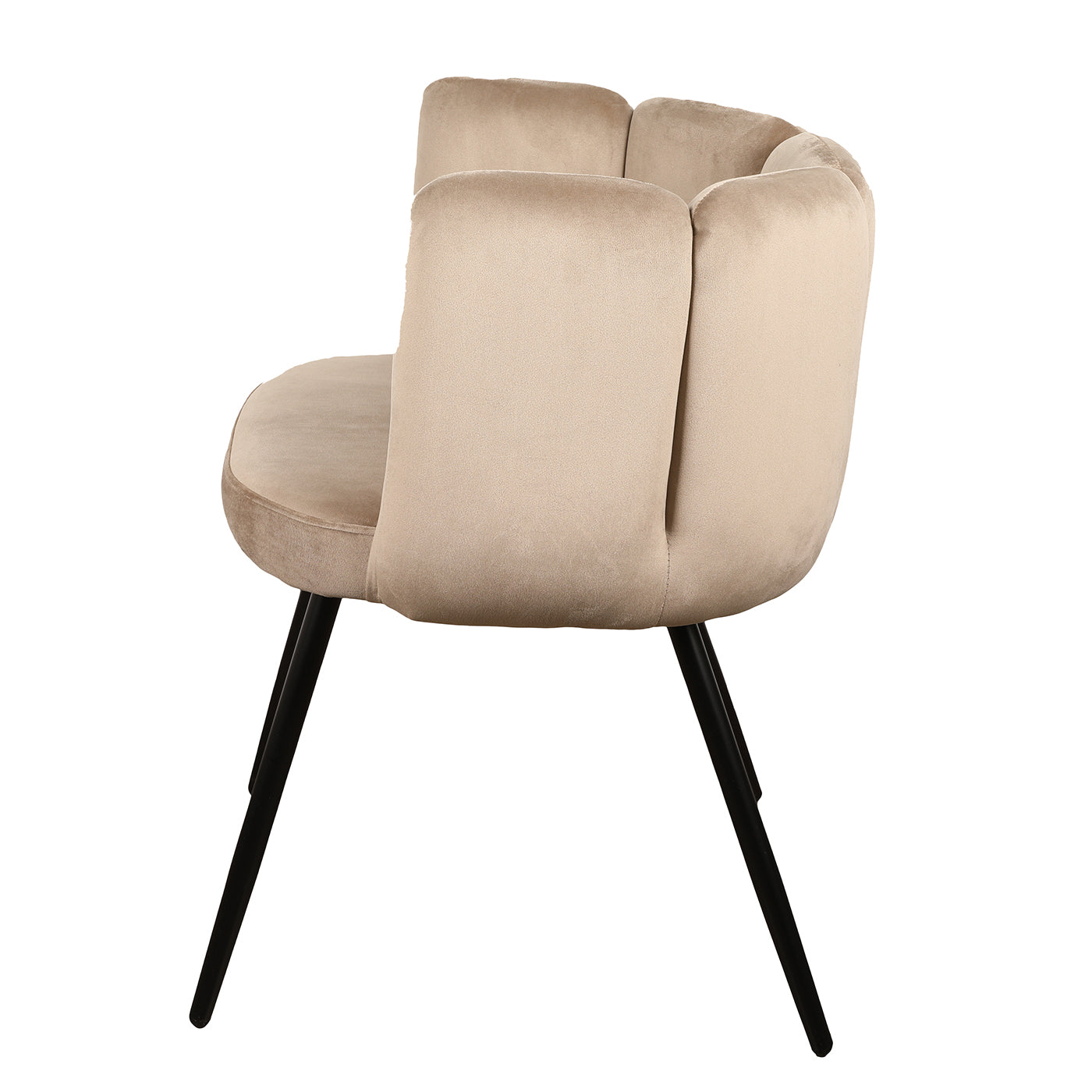 Eetkamerstoel High Five - Zand Wit - Velvet