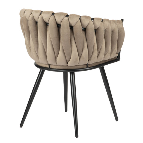 Eetkamerstoel Wave - Zand Wit - Velvet