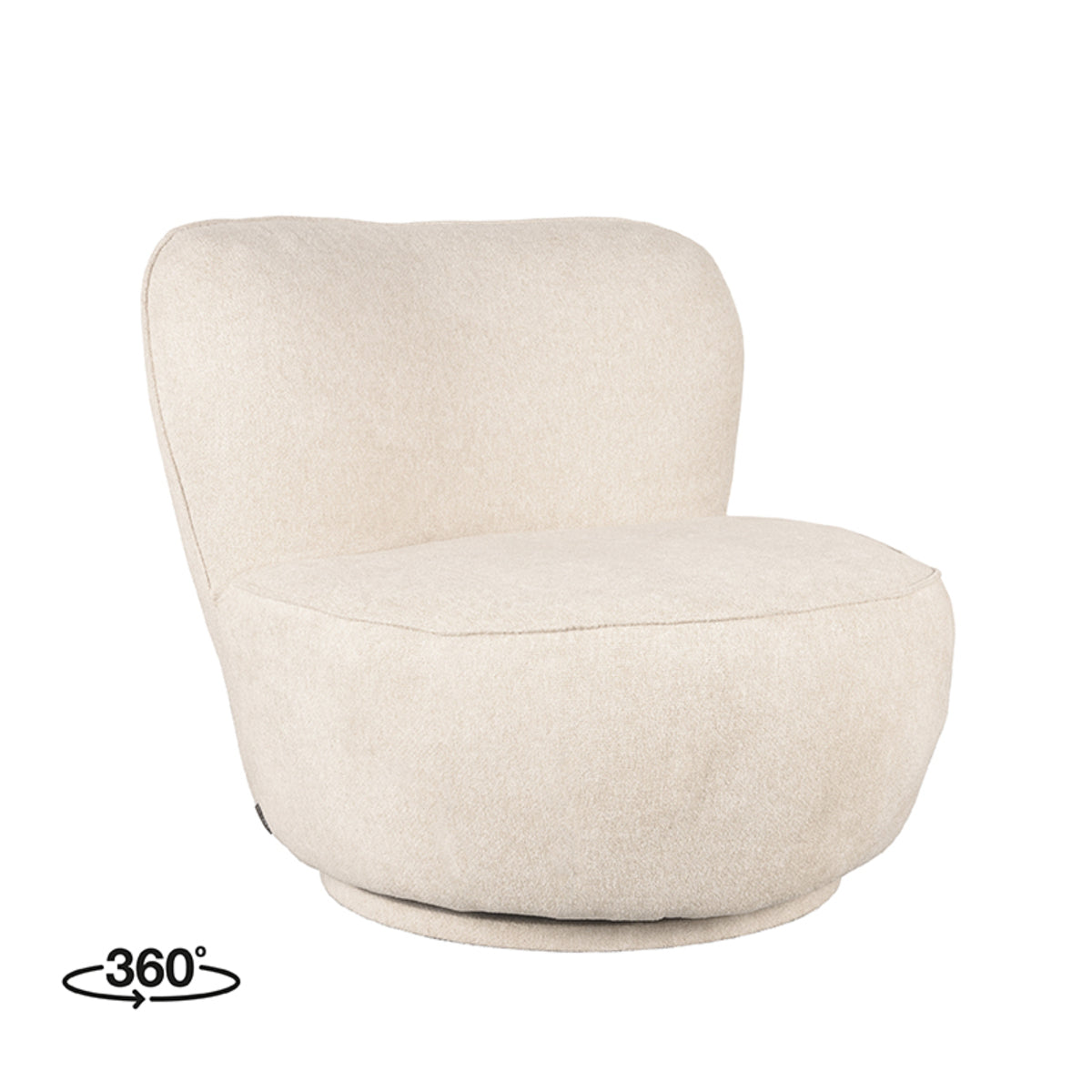 Fauteuil Bunny - Beige - Boucle