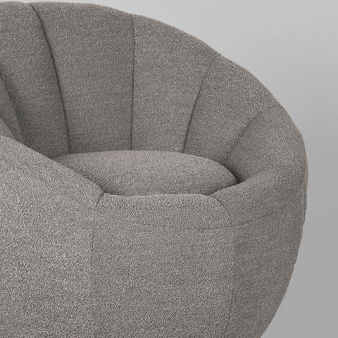 Fauteuil Crown - Grijs - Boucle