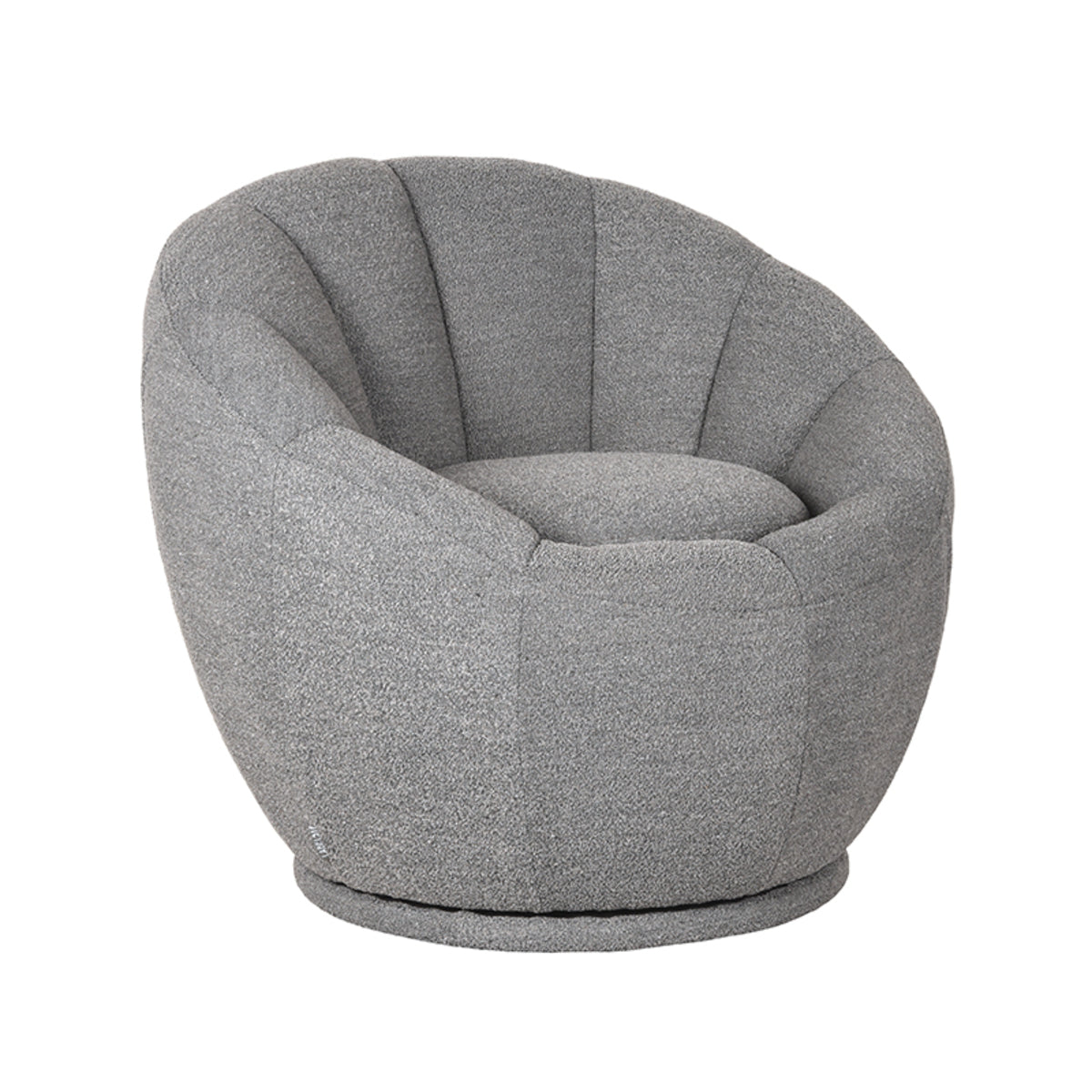 Fauteuil Crown - Grijs - Boucle