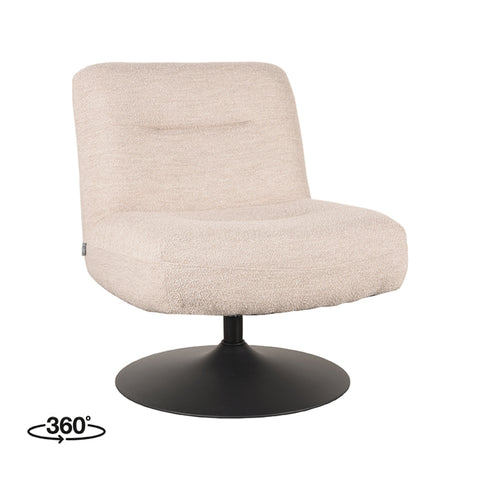 Fauteuil Eli - Naturel - Boucle