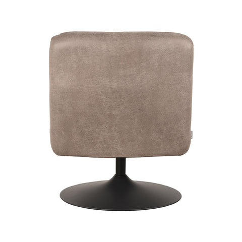 Fauteuil Eli - Taupe - Microfiber