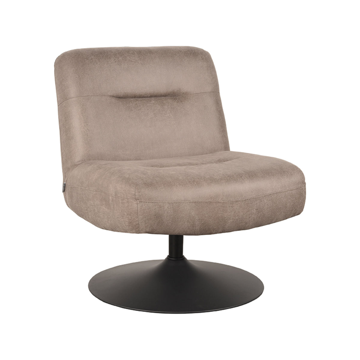 Fauteuil Eli - Taupe - Microfiber