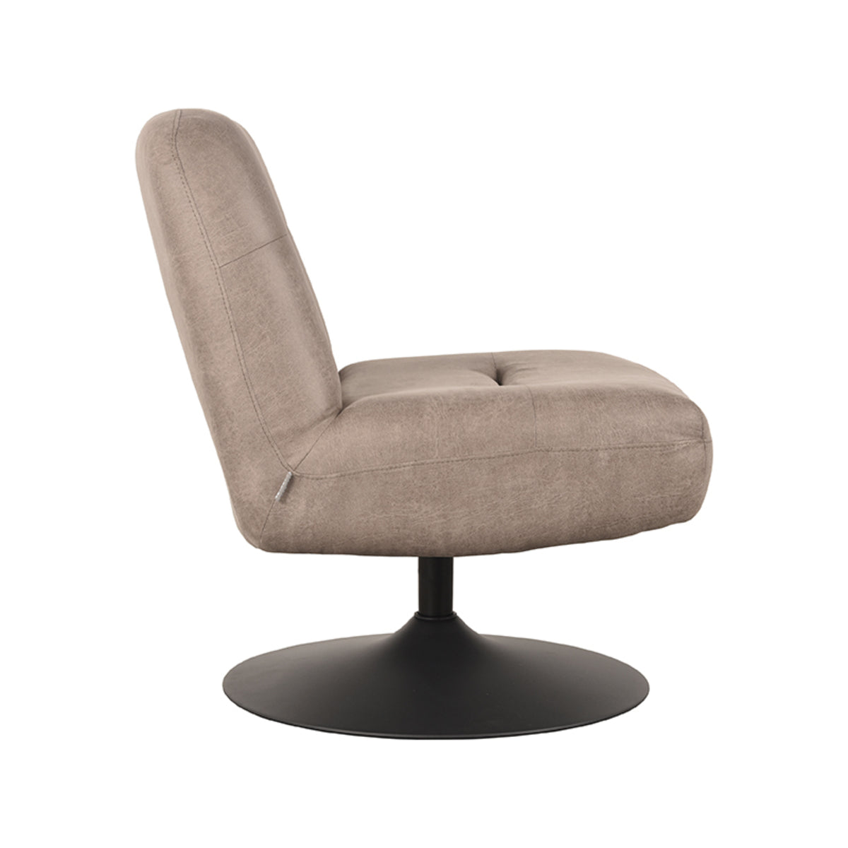 Fauteuil Eli - Taupe - Microfiber