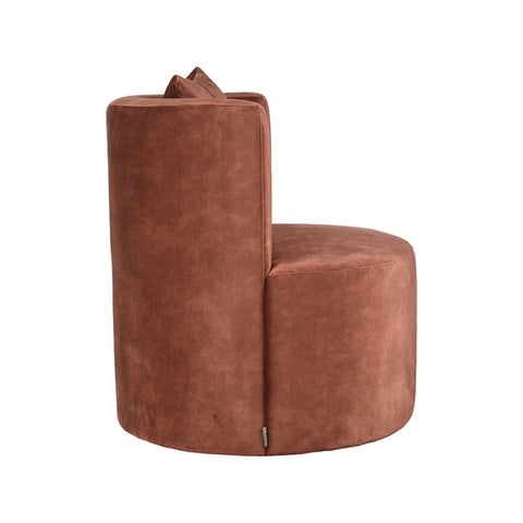 Fauteuil Evy - Rust - Velours - 65 cm