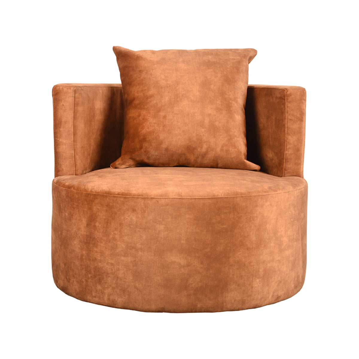 Fauteuil Evy - Oker - Velours - 90 cm