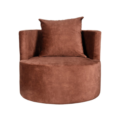 Fauteuil Evy - Rust - Velours - 90 cm