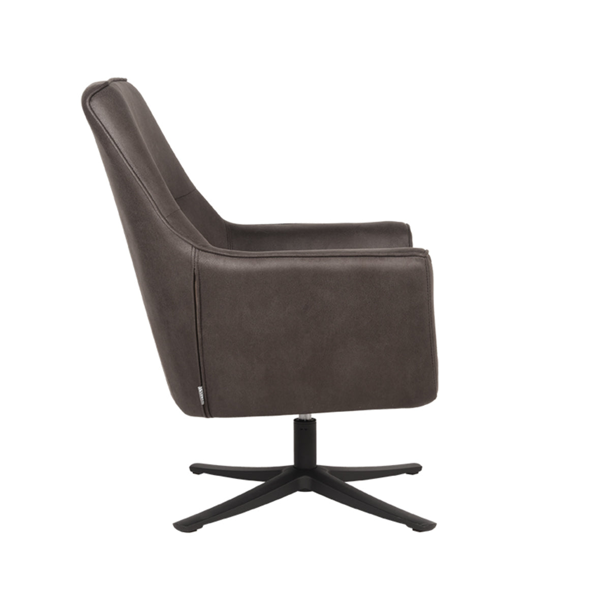 Fauteuil Tod - Antraciet - Microfiber