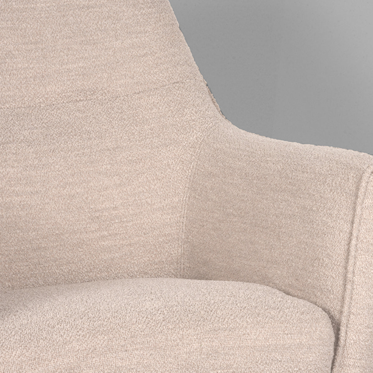 Fauteuil Tod - Naturel - Boucle