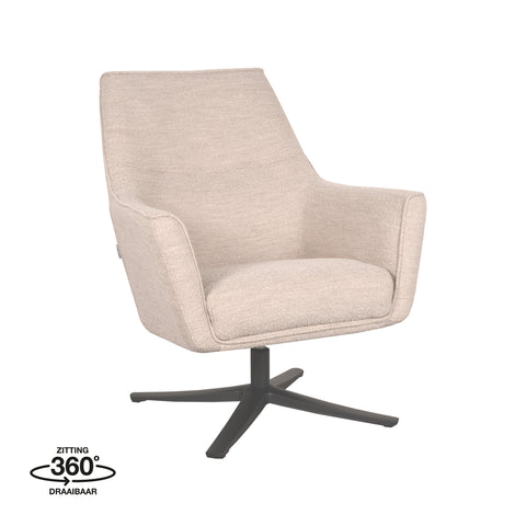 Fauteuil Tod - Naturel - Boucle