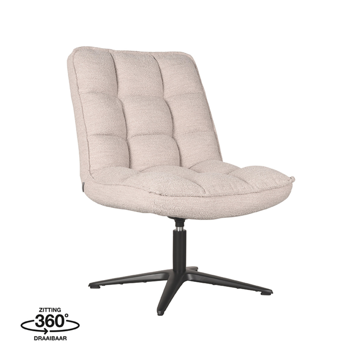 Fauteuil Vince - Naturel - Boucle