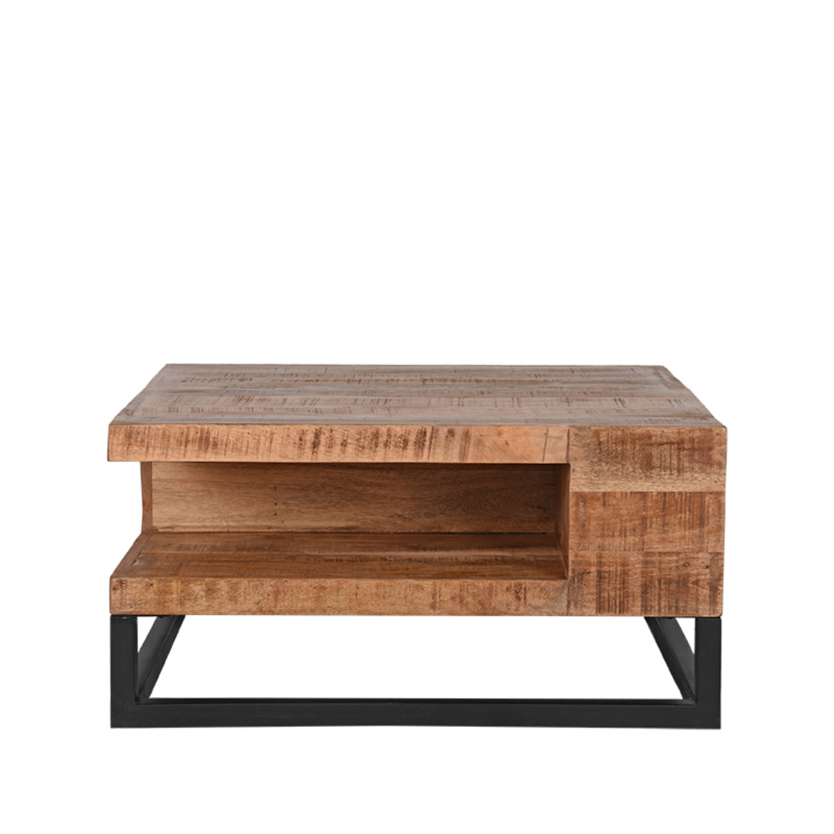 Salontafel Cube - Rough - Mangohout - 80 cm