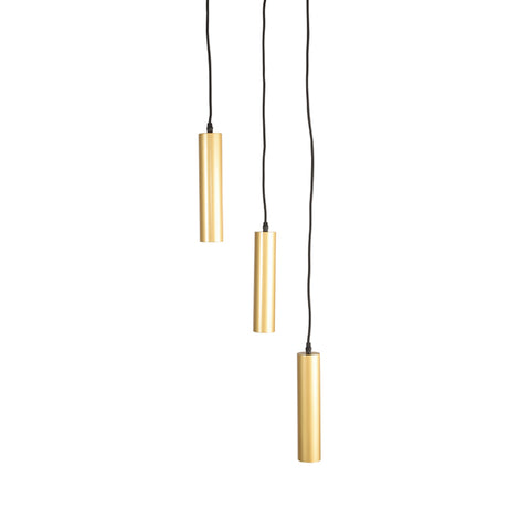 Hanglamp Ferroli - Antiek goud - Metaal - 3-lichts