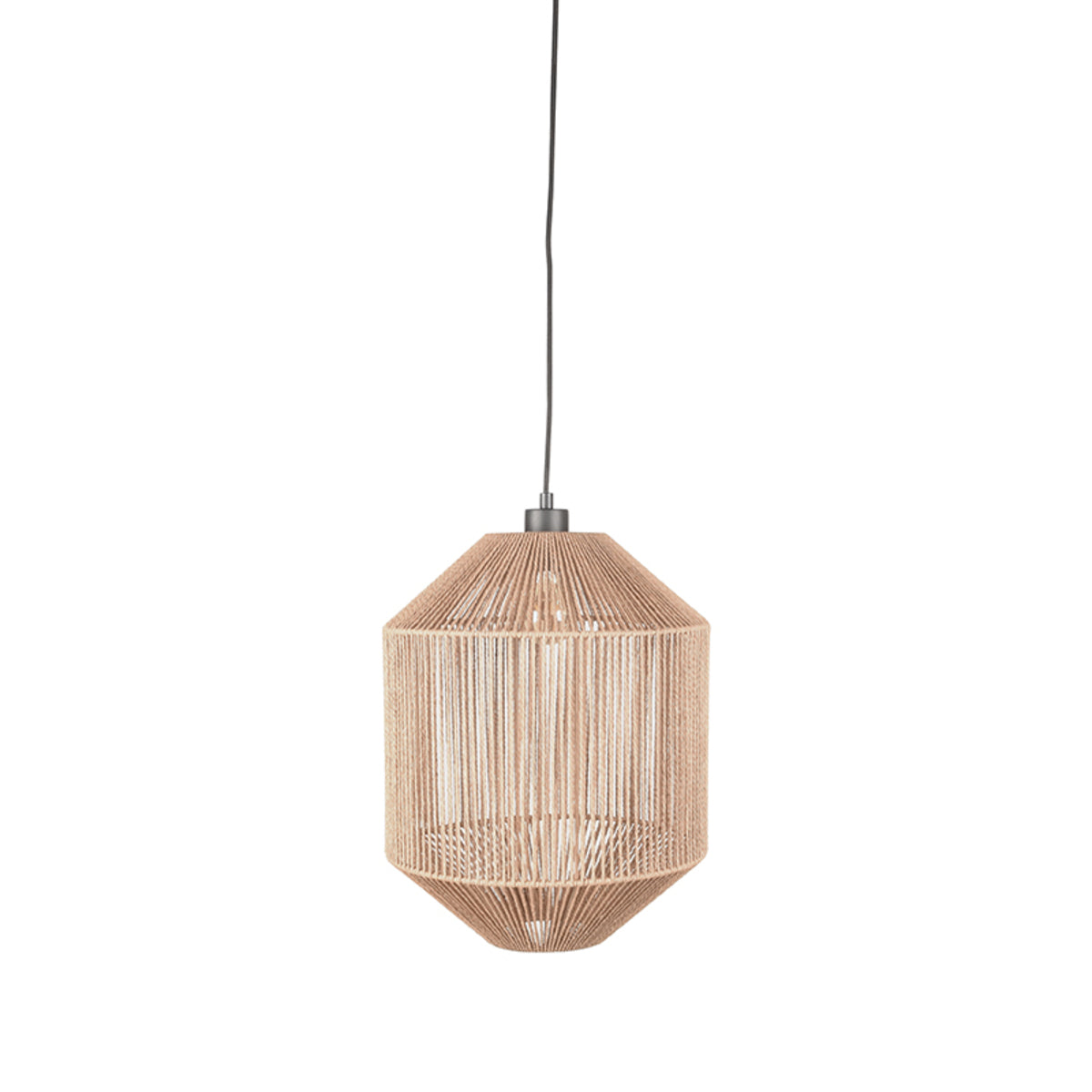 Hanglamp Ibiza - Naturel - Jute - 1-Lichts Cilinder