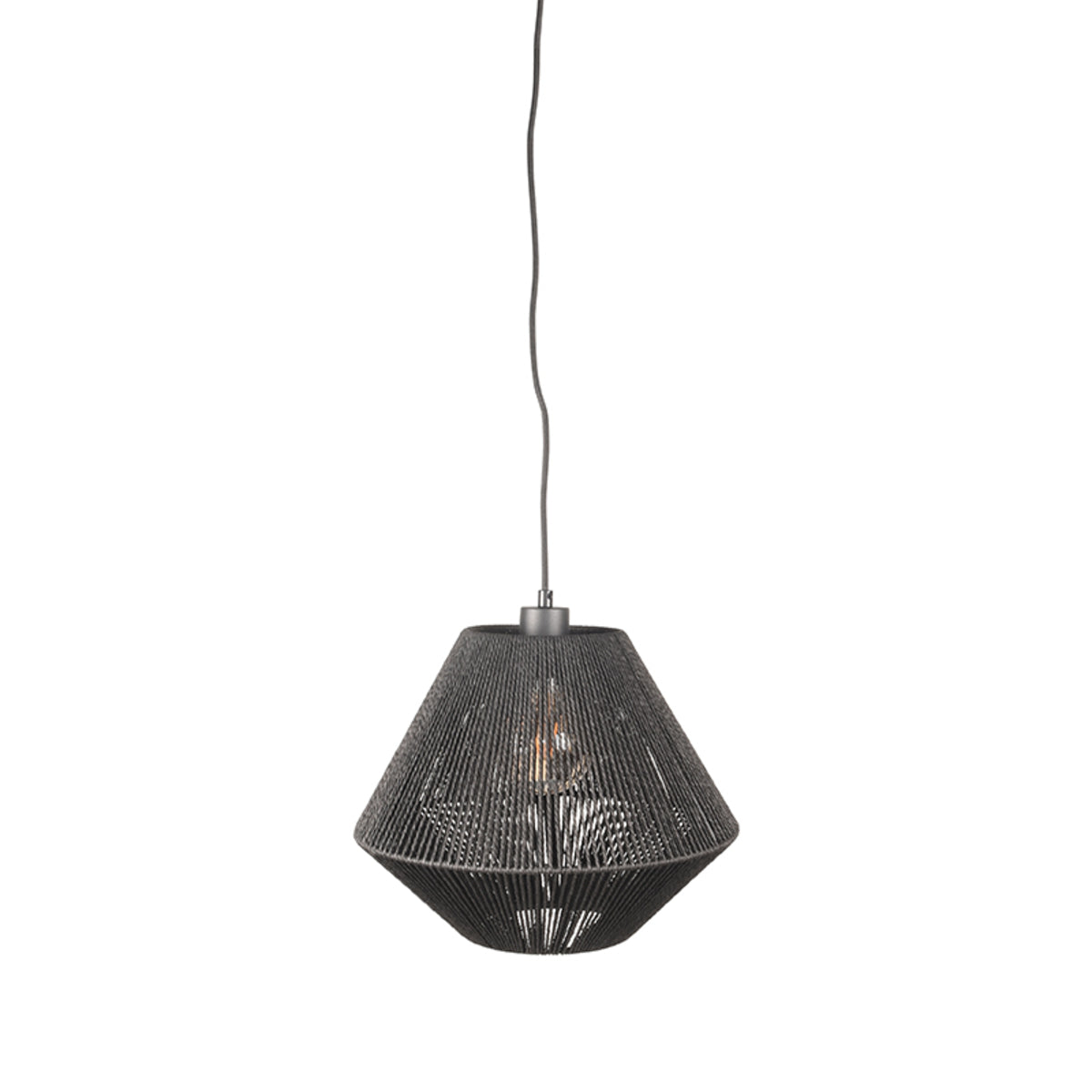 Hanglamp Ibiza - Zwart - Jute - 1-Lichts