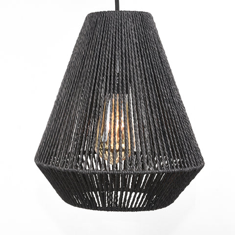 Hanglamp Ibiza - Zwart - Jute - 2-Lichts