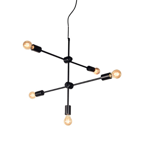 Hanglamp Stilo - Zwart - Metaal