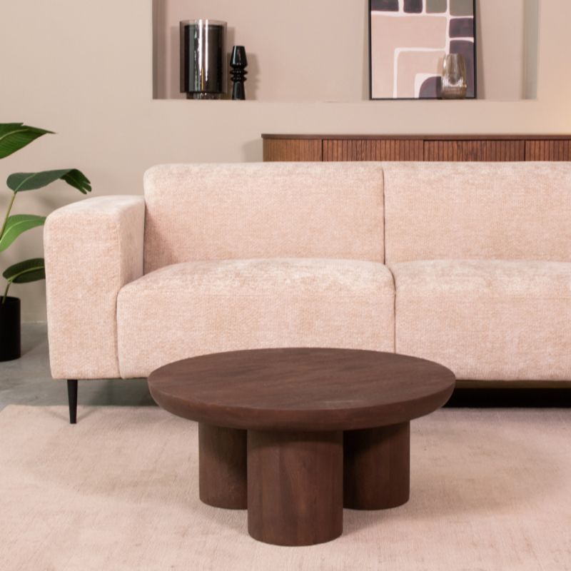Salontafel Olly - Espresso - Mangohout - 90 cm