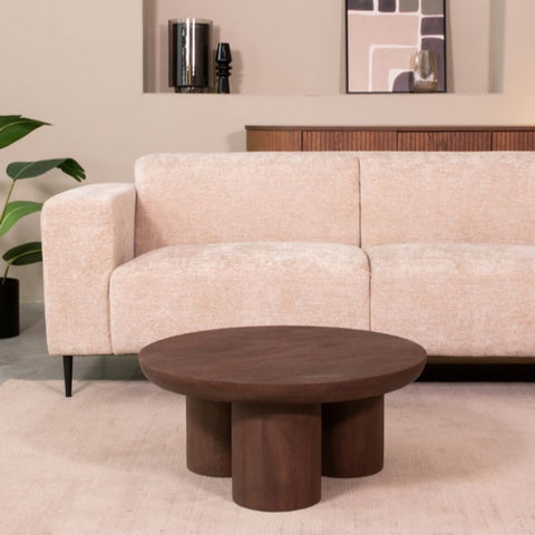 Salontafel Olly - Espresso - Mangohout - 90 cm