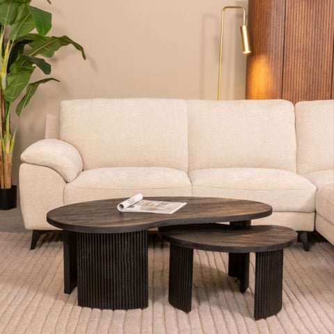 Salontafel Timon - Zwart - Mangohout