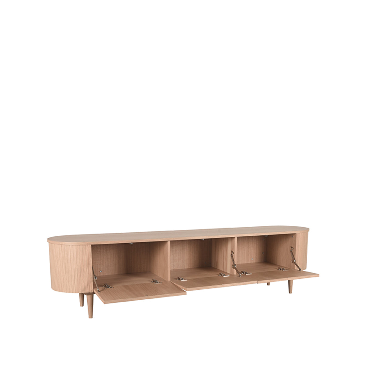 Tv-meubel Oliva - Naturel - Eiken - Tv-Meubel 220 cm