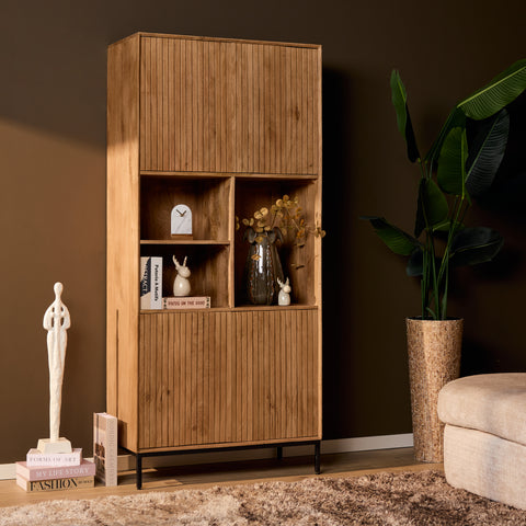 Vakkenkast Madison Natural | 90 cm