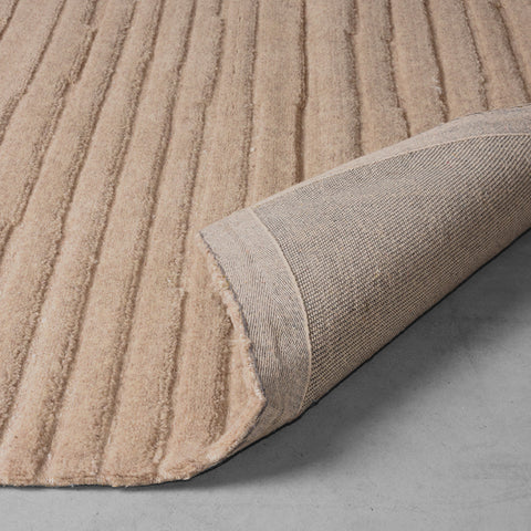 Vloerkleden Luxy - Taupe - Wol - 160x230 cm