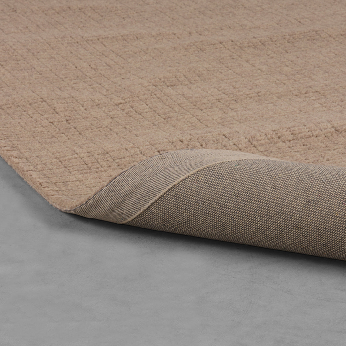 Vloerkleden Wolly - Taupe - Wol - 160x230 cm